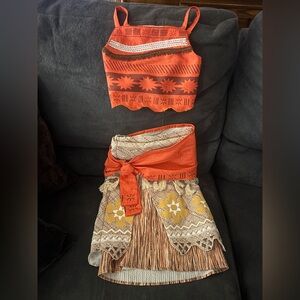 Disney Store Moana Deluxe Costume 5/6/7